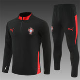 25-26 PORTUGAL FULL BLACK TRACK SUIT